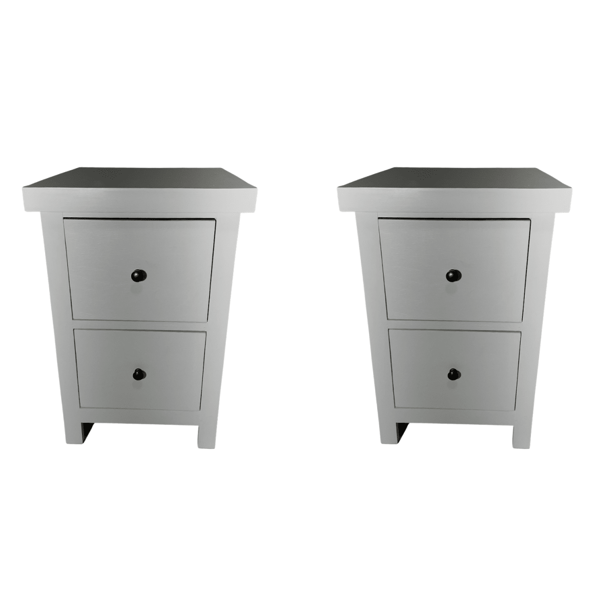 VELADOR DORMITORIO BARI 2 CAJON BLANCO RUSTICO6