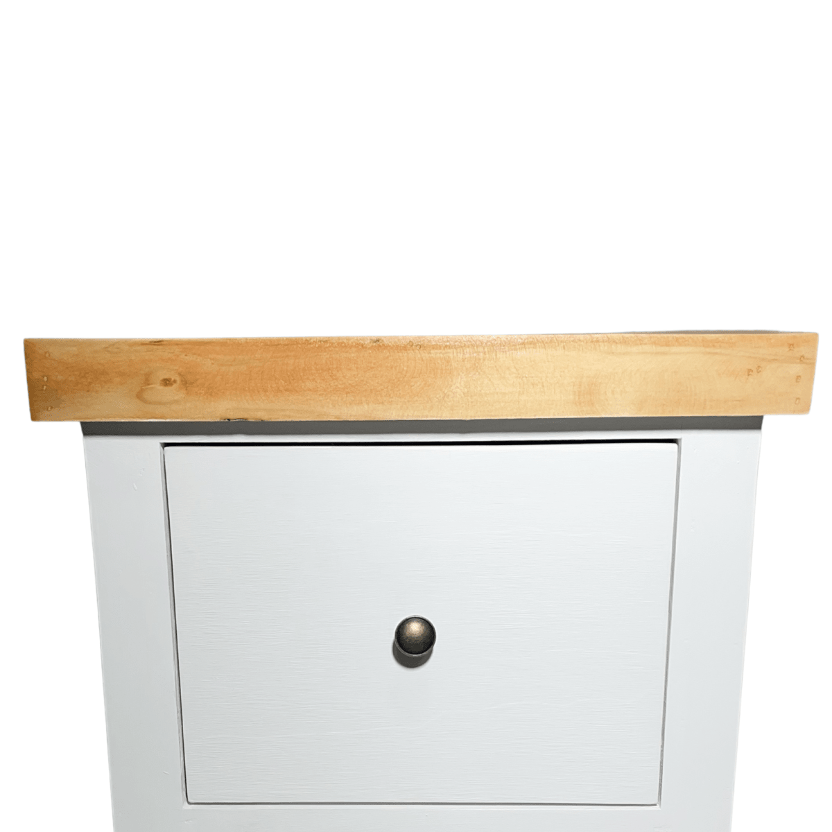 VELADOR DORMITORIO BARI 2 CAJONES BLANCO MADERA RUSTICO6