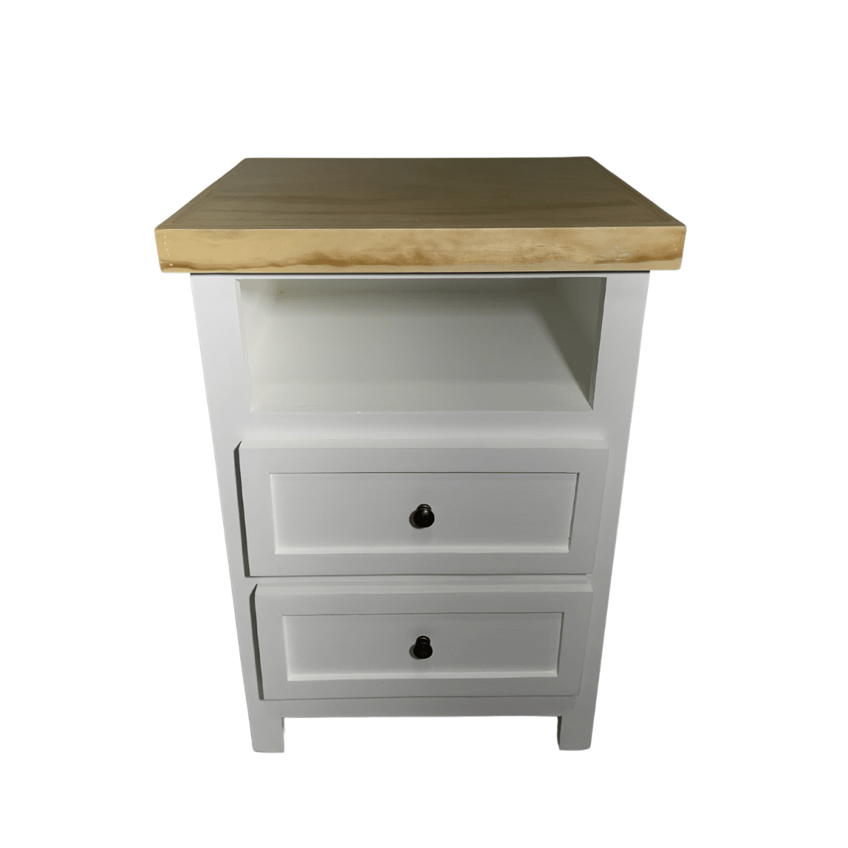 VELADOR DORMITORIO LIBRERO VICENZA 2 CAJONES BLANCO MADERA3