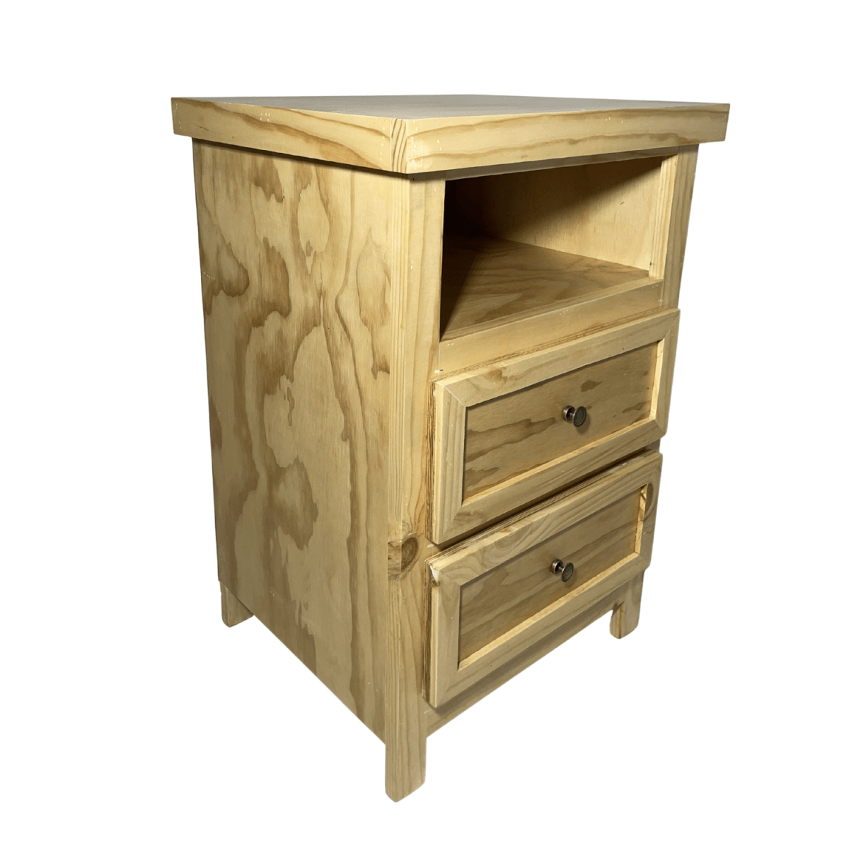 VELADOR DORMITORIO LIBRERO VICENZA 2 CAJONES MADERA NATURAL3