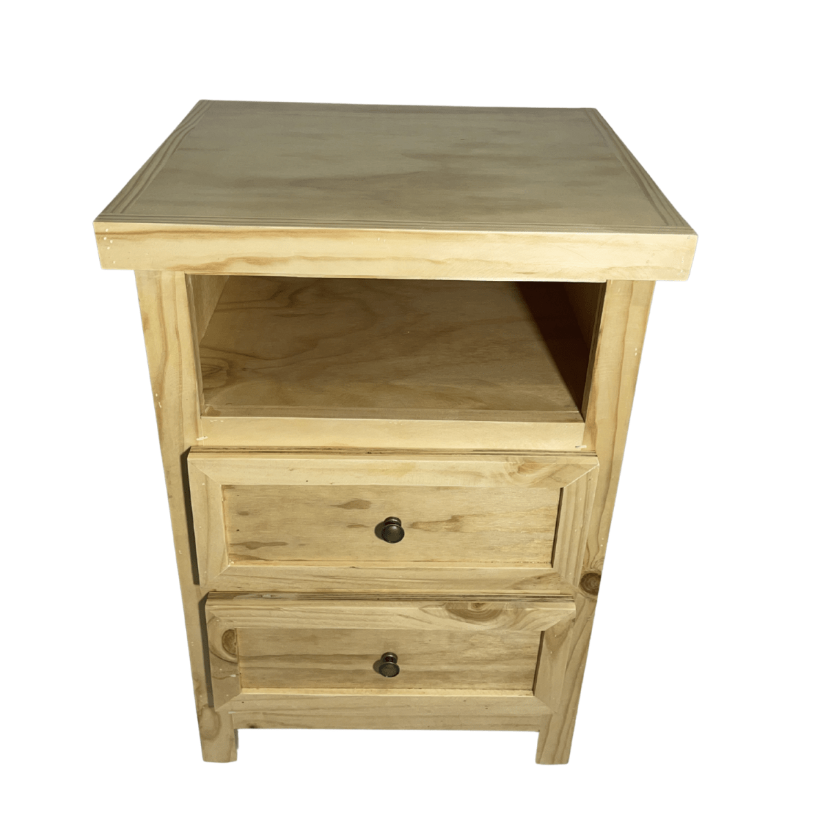 VELADOR DORMITORIO LIBRERO VICENZA 2 CAJONES MADERA NATURAL6