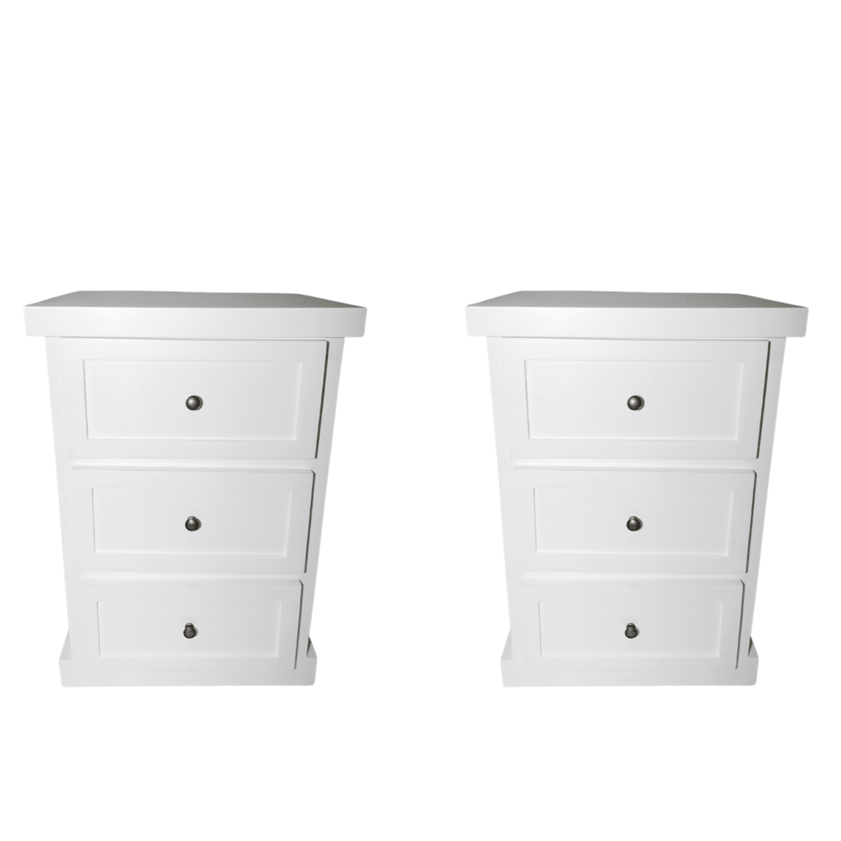 VELADOR DORMITORIO CATANIA 3 CAJONES BLANCO RUSTICO6