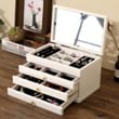 ORGANIZADOR JOYERO 3 CAJONES BLANCO ALMA1