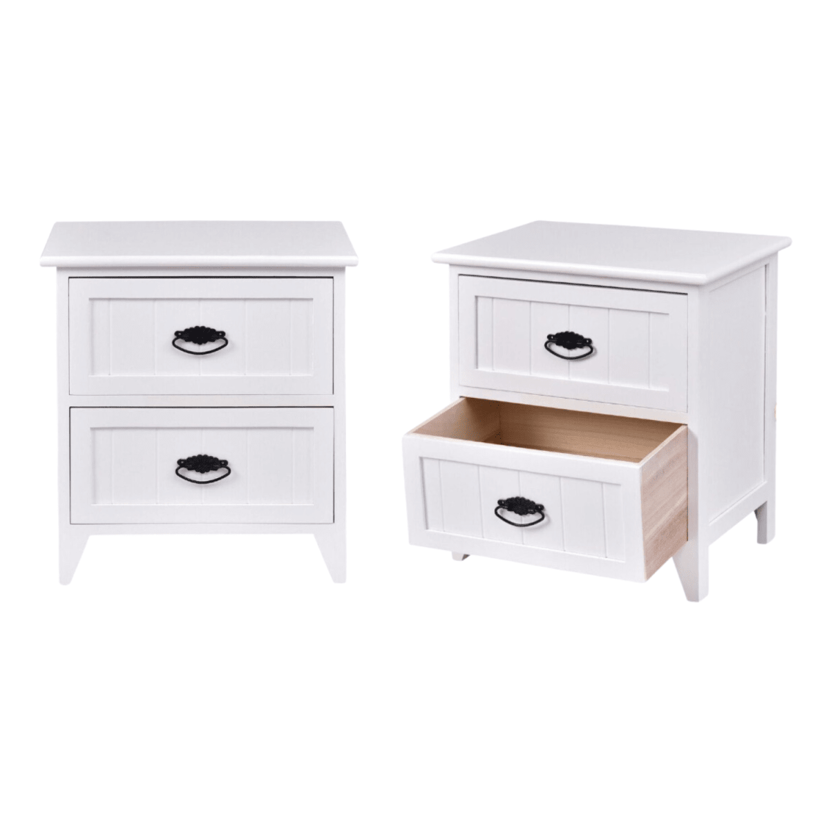VELADOR DORMITORIO VERONA 2 CAJONES BLANCO4