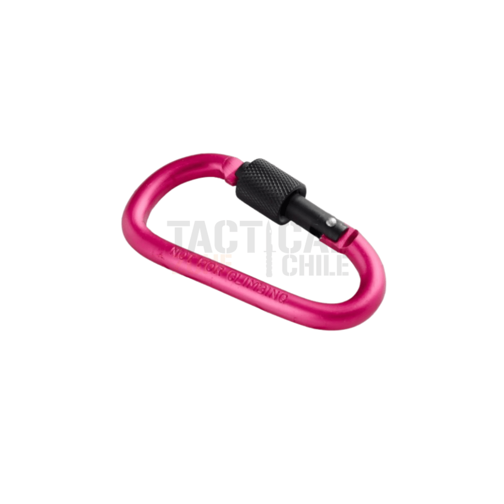 MOSQUETON ALUMINIO ROSADO