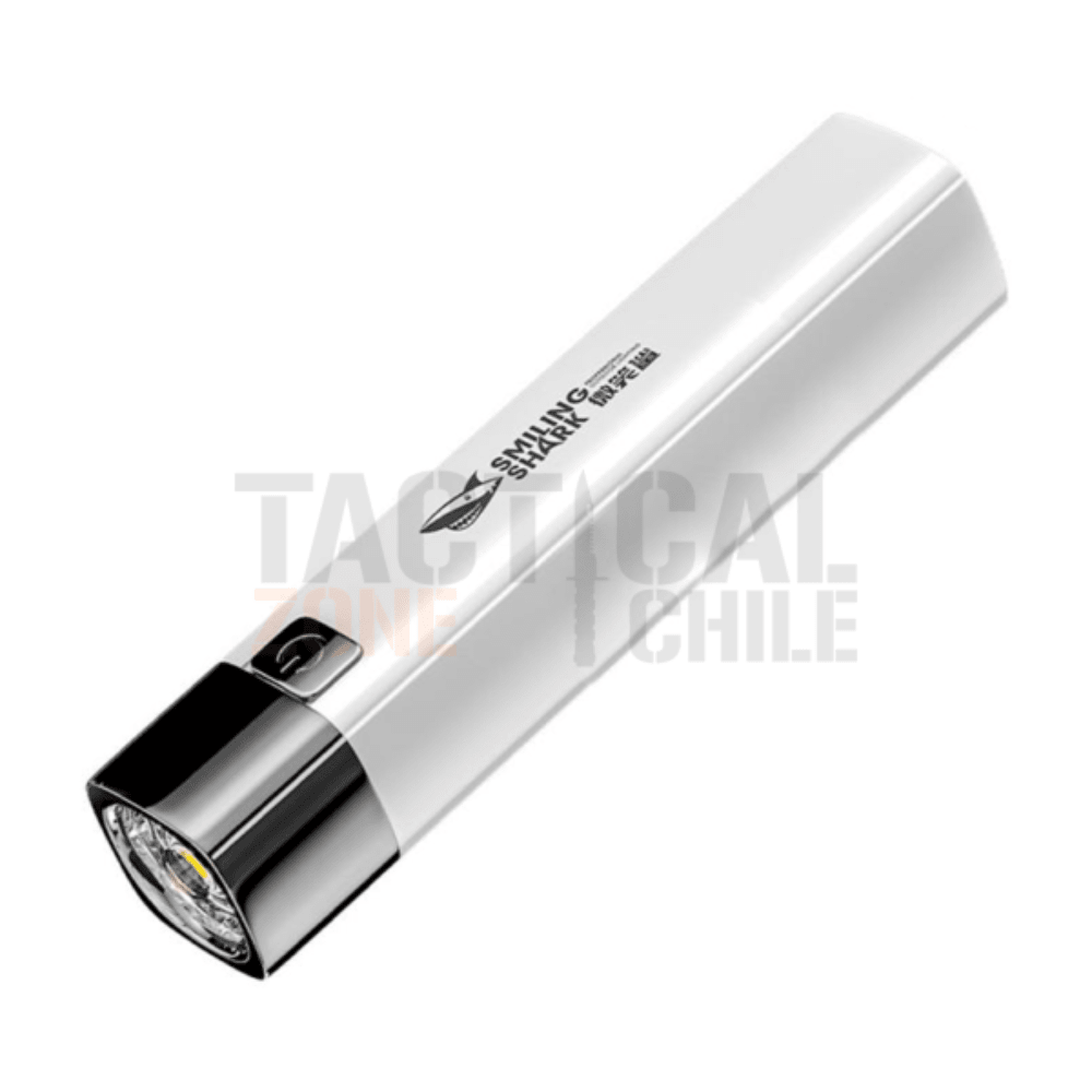 LINTERNA SMILING SHARK CON POWER BANK WH