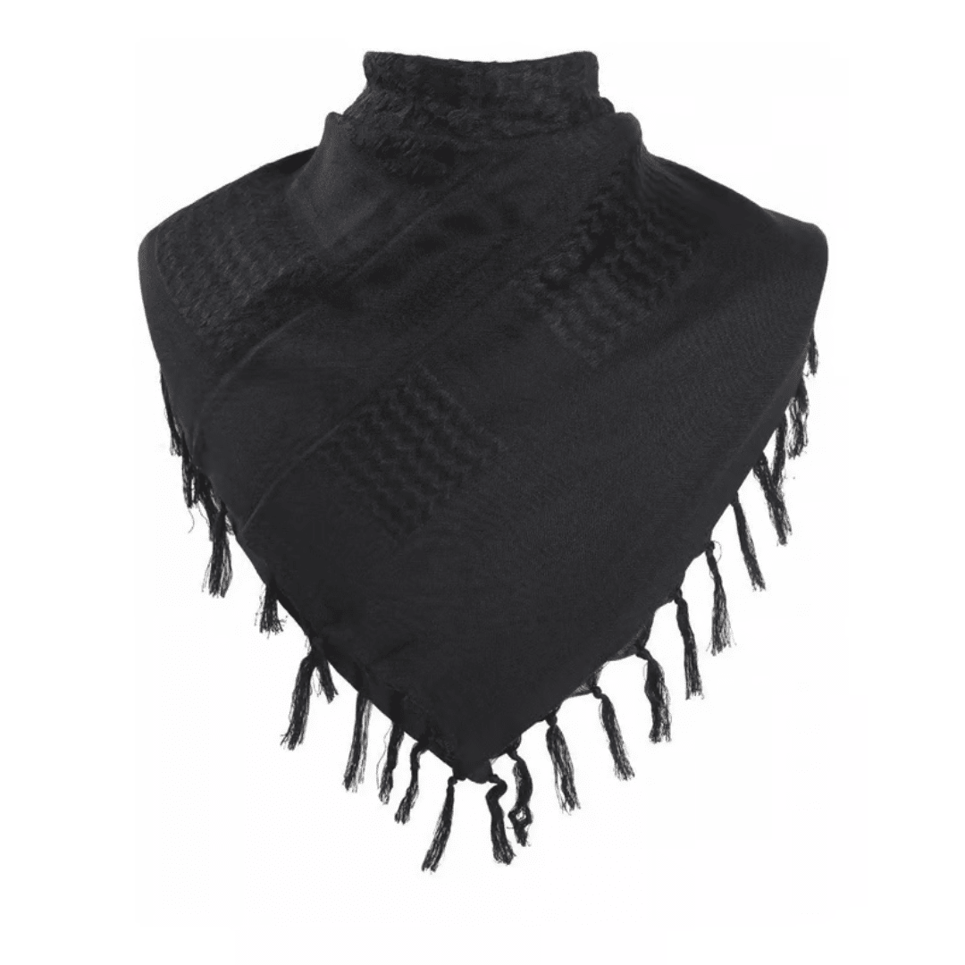 PAÑUELO SHEMAGH NEGRO