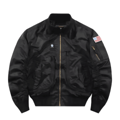 CHAQUETA DE VUELO NEGRA TALLA XL