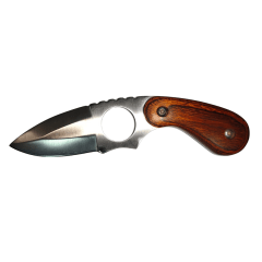 CUCHILLO CURVO MANGO DE MADERA BARNIZADO-PEQUEÑO