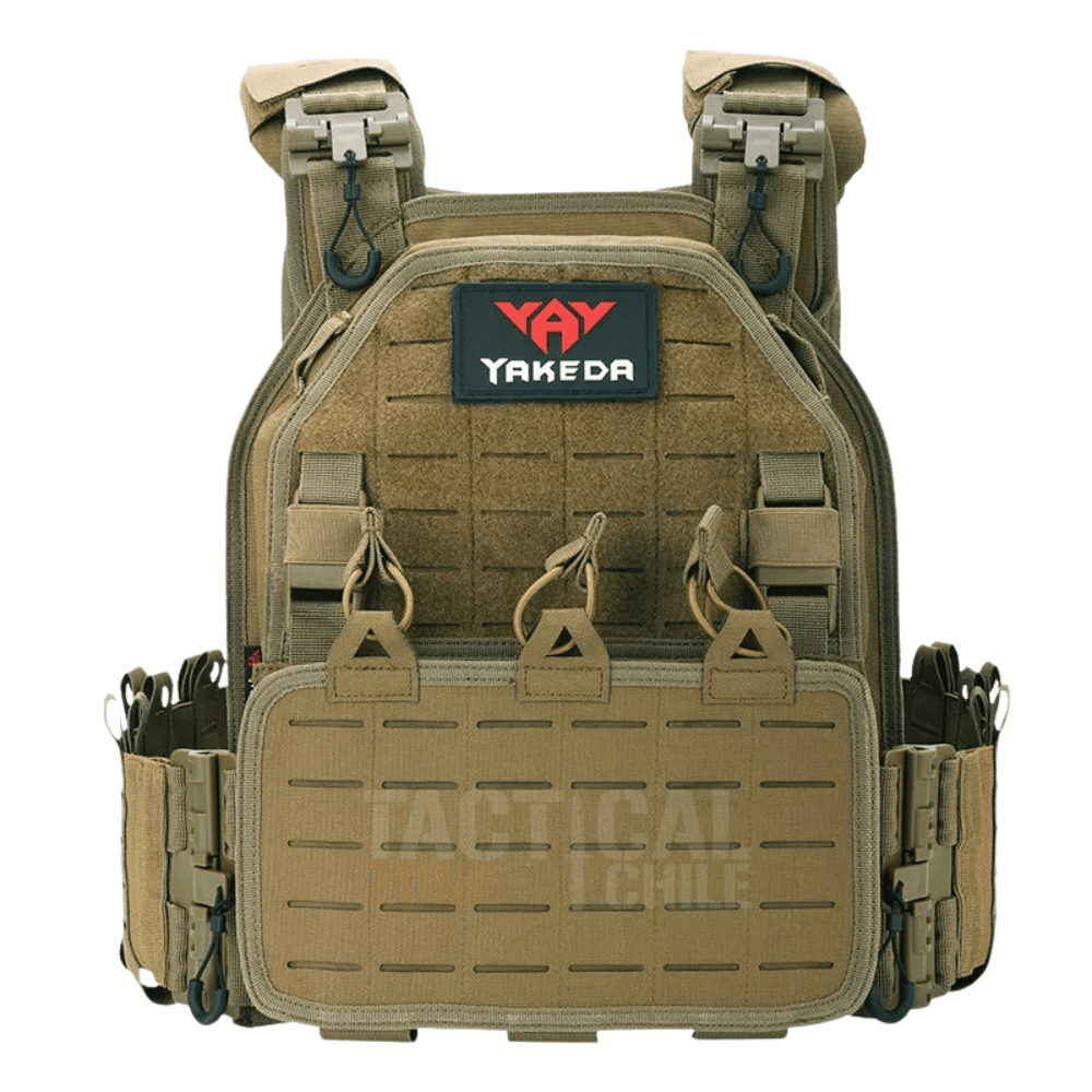YAKEDA - Chaleco Porta Placa QD VT-6094A TAN1