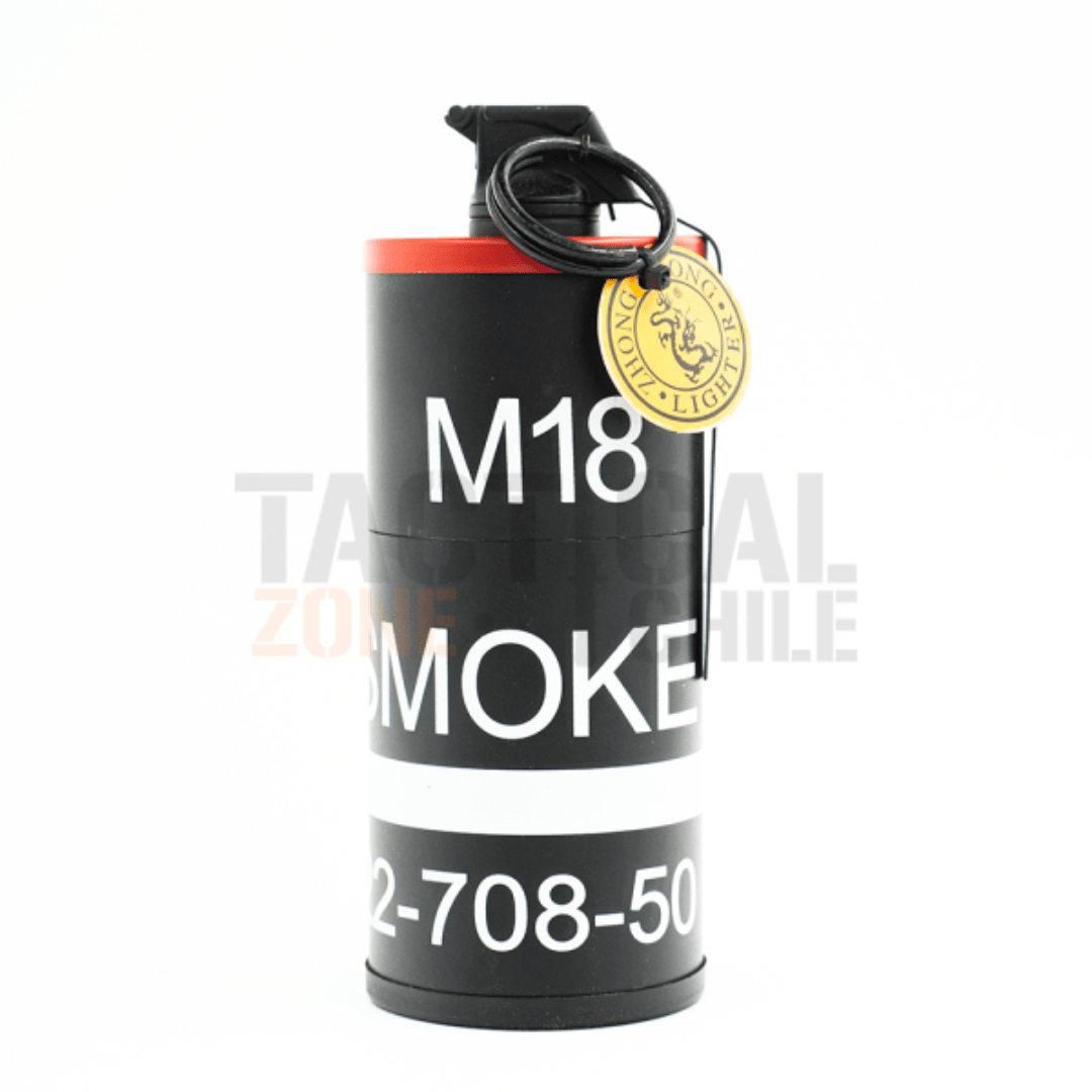 ENCENDEDOR CON CENICERO TIPO GRANADA DE HUMO ROJO1