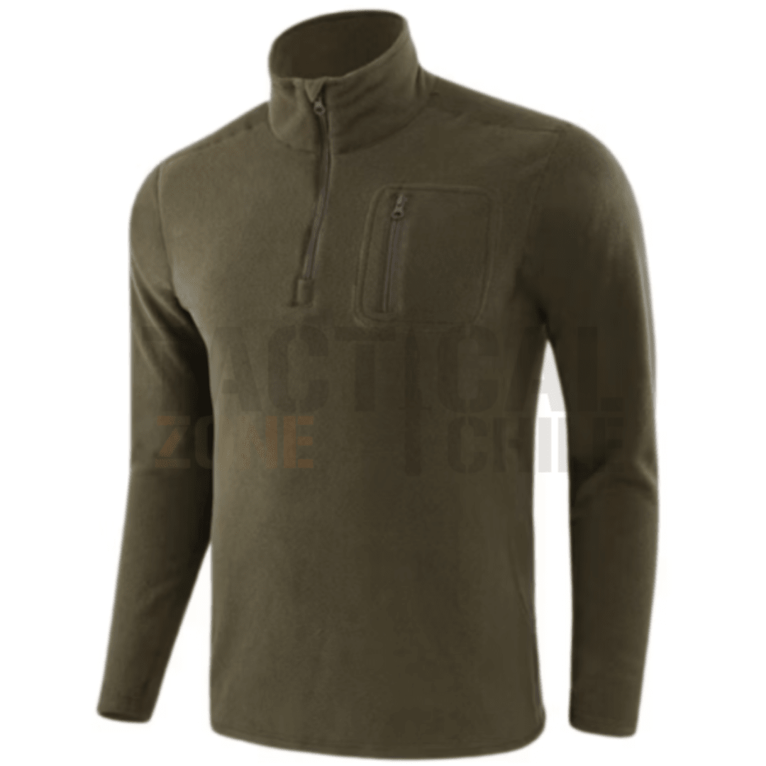 POLAR TACTICO VERDE SIN GORRO L1