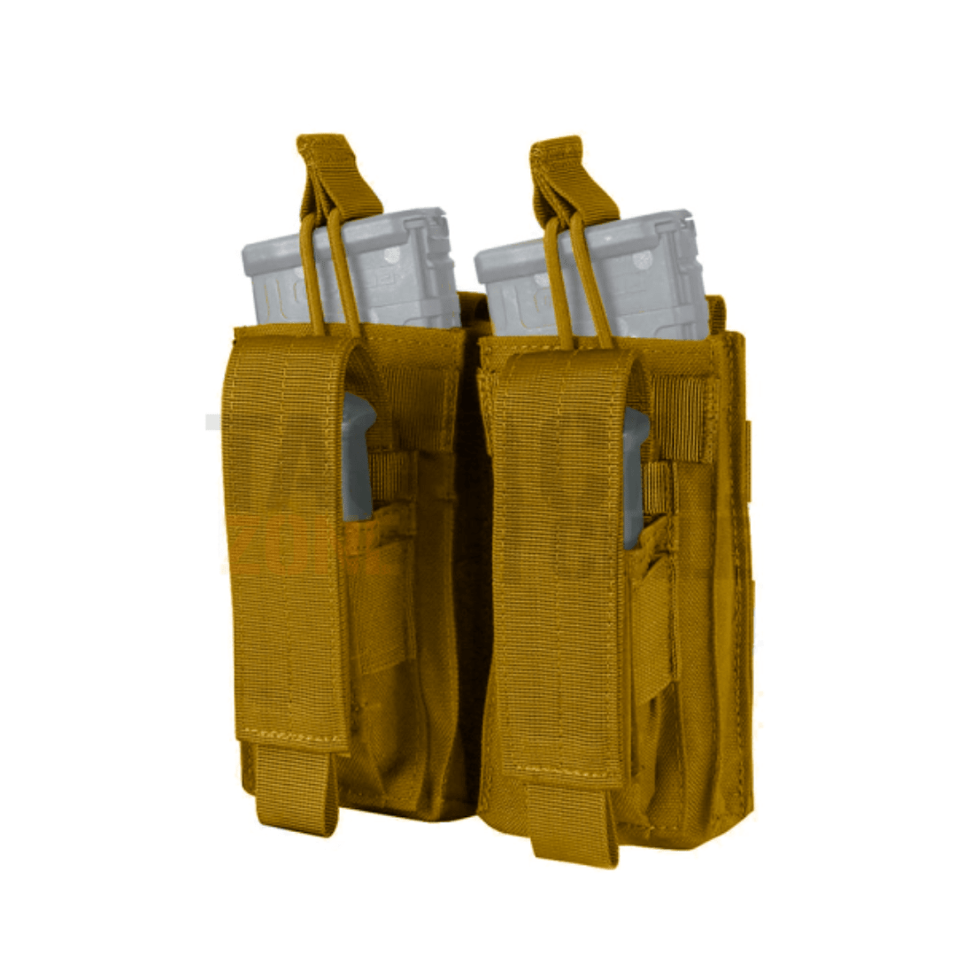 POUCH DOBLE DE TELA TAN1