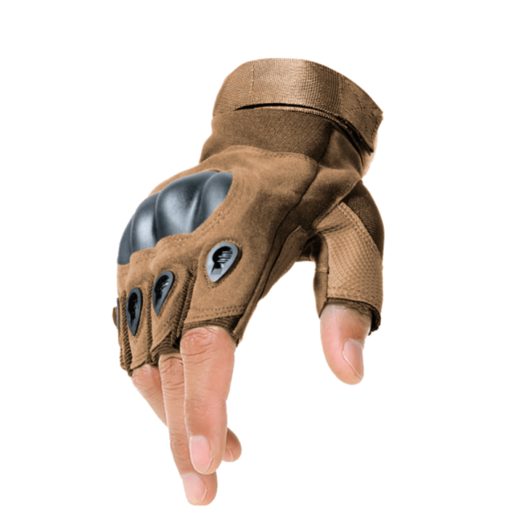 GUANTES-NUDILLO ENGOMADO SIN DEDO-TAN-TALLA L1