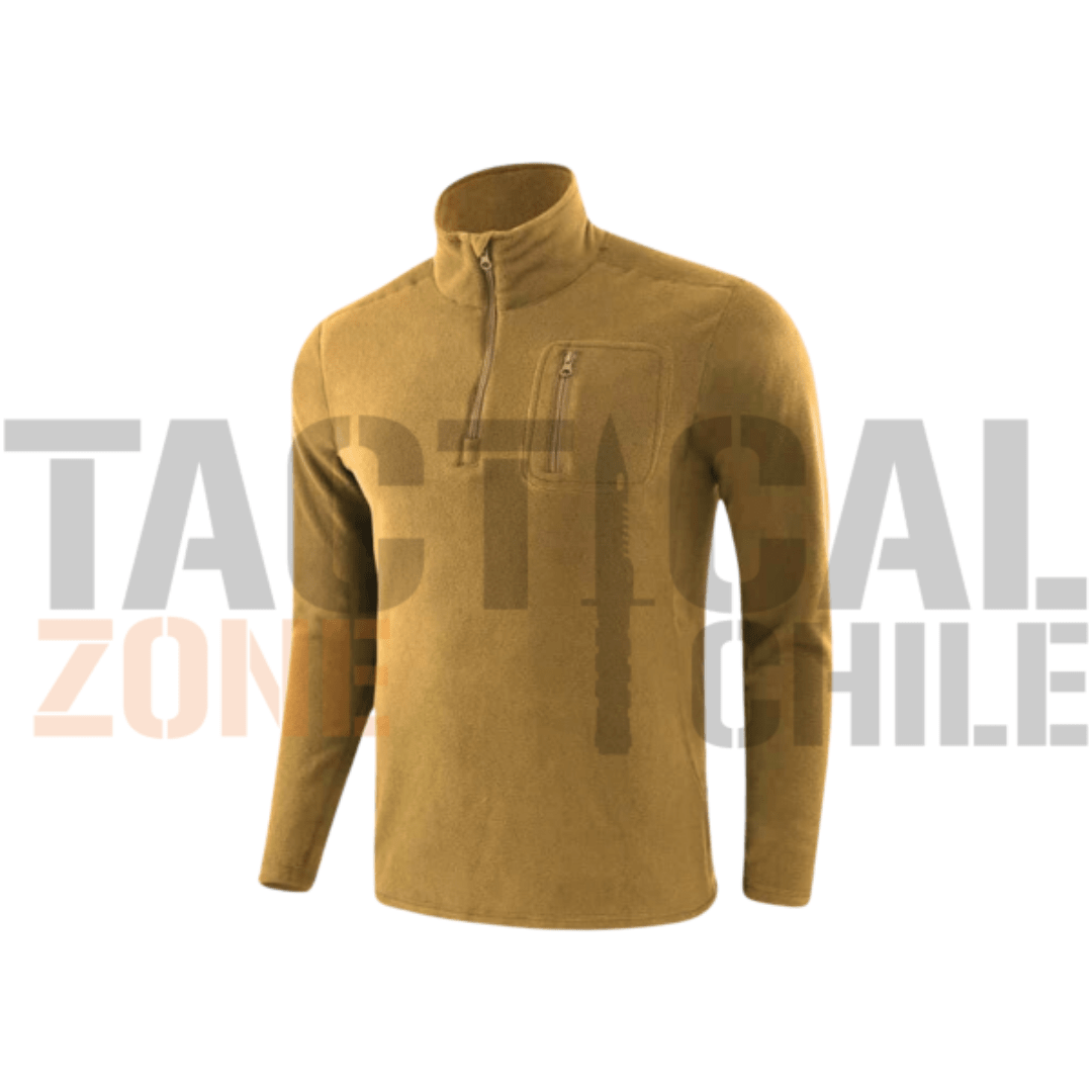 POLAR TACTICO COYOTE SIN GORRO L1