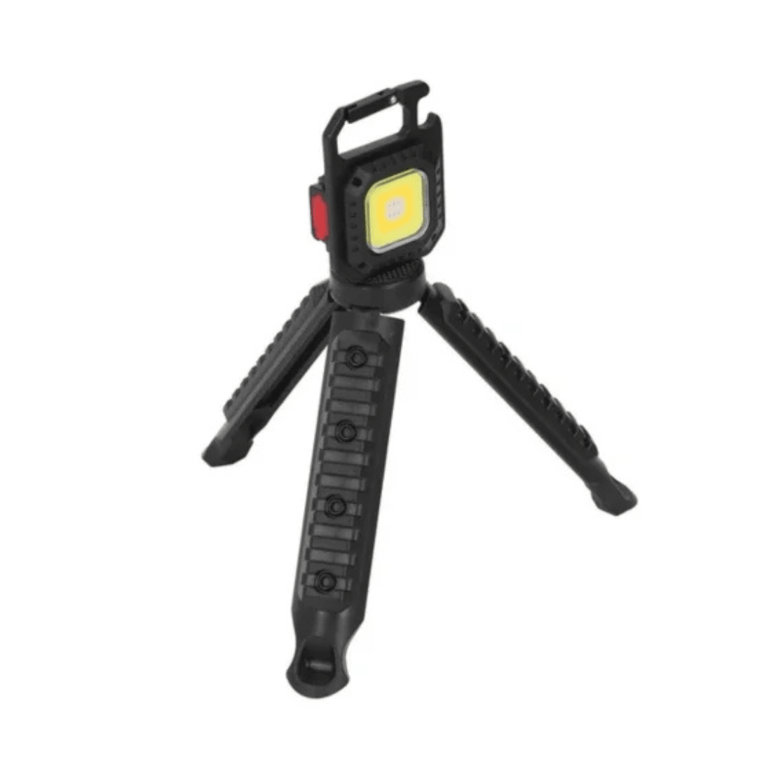 Linterna Tecmaster Mini Foco Led + Tripoide Recargable1