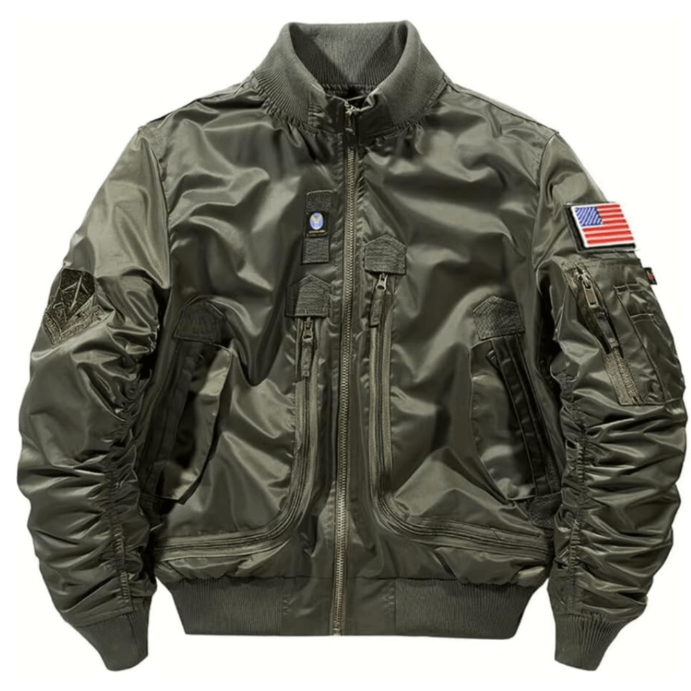 CHAQUETA DE VUELO VERDE  TALLA XL1