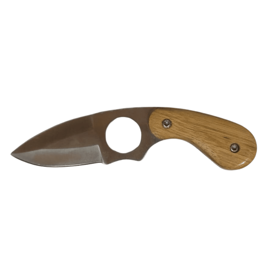 CUCHILLO CURVO MANGO DE MADERA NATURAL- PEQUEÑO1