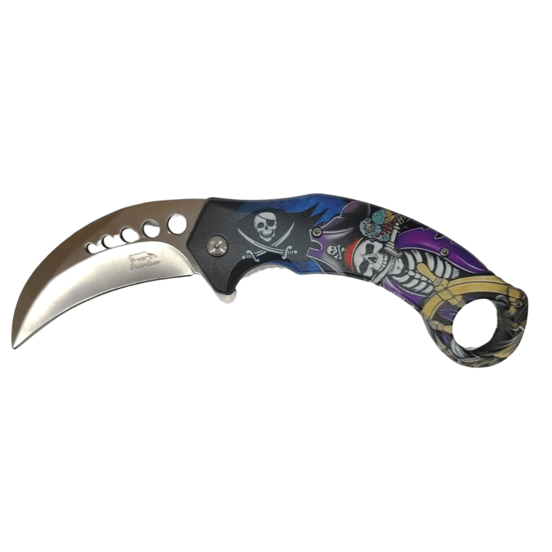 CUCHILLO STAINLESS-CARAMBIT CALAVERA1