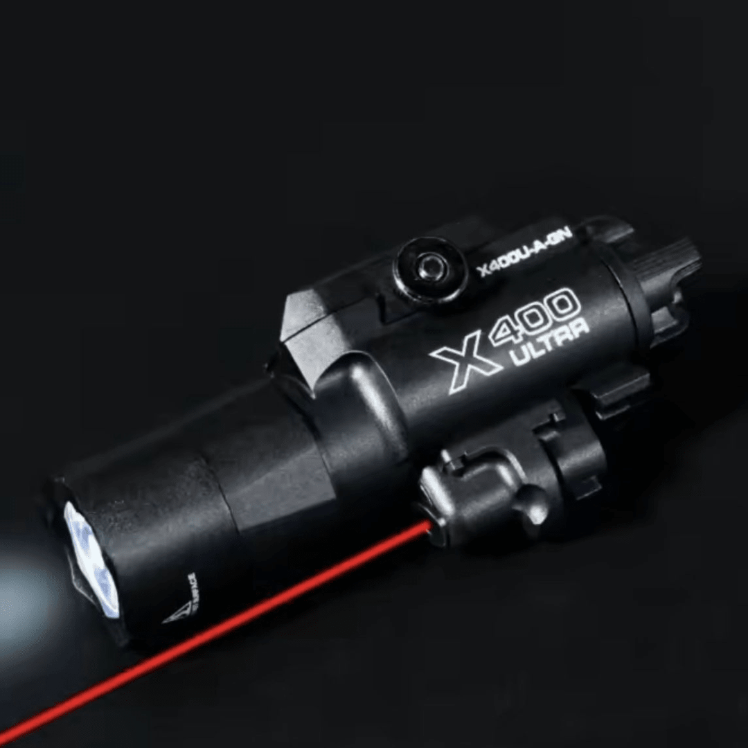 LINTERNA CON LASER  NODELO X400 ULTRA POLIMERO1