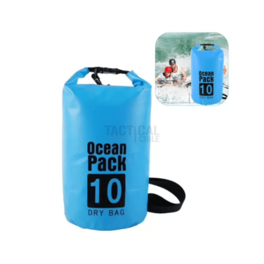 BOLSA/MOCHILA SECA 10 LTS  CELESTE