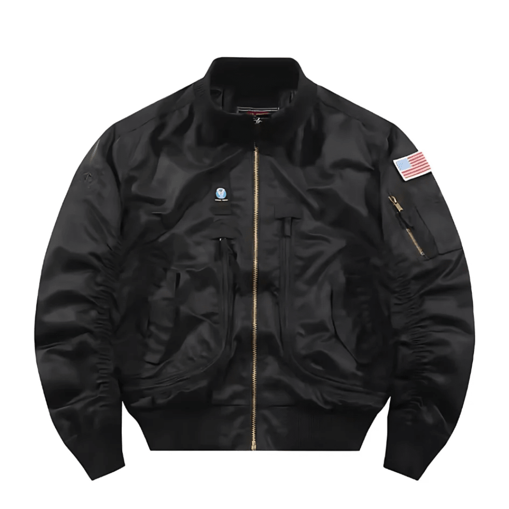 CHAQUETA DE VUELO NEGRA TALLA XL