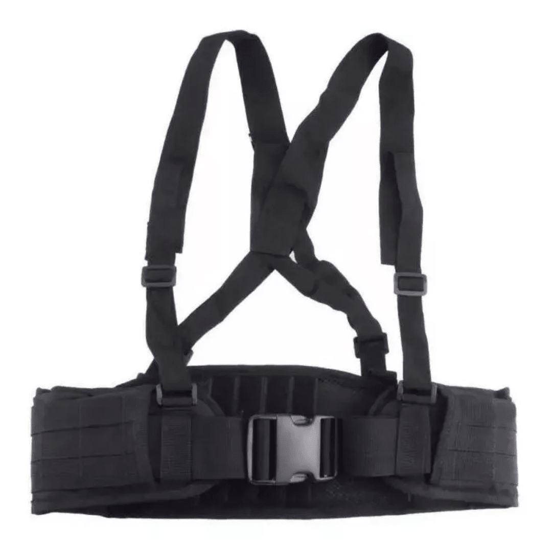 CINTURON PRIMERA LINEA CON ARNES NEGRO
