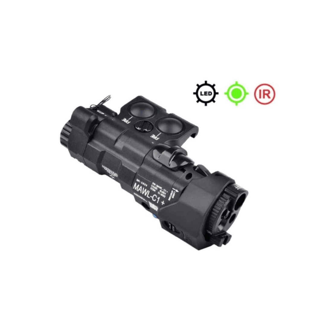 PEQ NEGRO MAWL-C1 DUMMY LASER ROJO Y VERDE INCLUIDOS