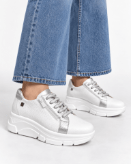 ZAPATILLA JOSE SAENZ CELIA BLANCA PLATA