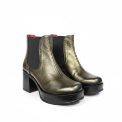 BOTIN  MALENA NRO 37  KAKI ACERO