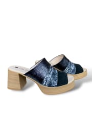 SANDALIA ZAFIRO NEGRO PLAT ANTE METAL