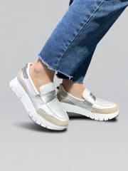MOCASIN BELEN HIELO PLATA ANTE