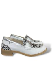 MOCASIN JAGUAR BLANCO PLATA