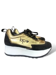 DEPORTIVO  BRUNO PAOLI SERRAJE NEGRO BLATT IVORY /DORADO