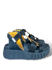 SANDALIA MANUELA NARANJA NEGRO