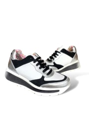 ZAPATILLA URBANA BRUNO PAOLI  PLATA BLANCO SNOCK