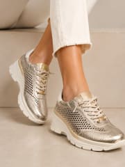ZAPATILLA JADE  v26 HISPANITAS DORADA