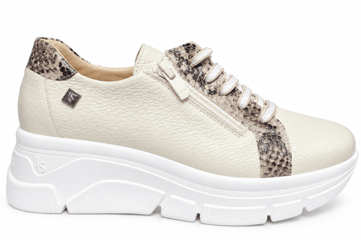 ZAPATILLA JOSE SAENZ CELIA BEIGE  SERPIENTE2