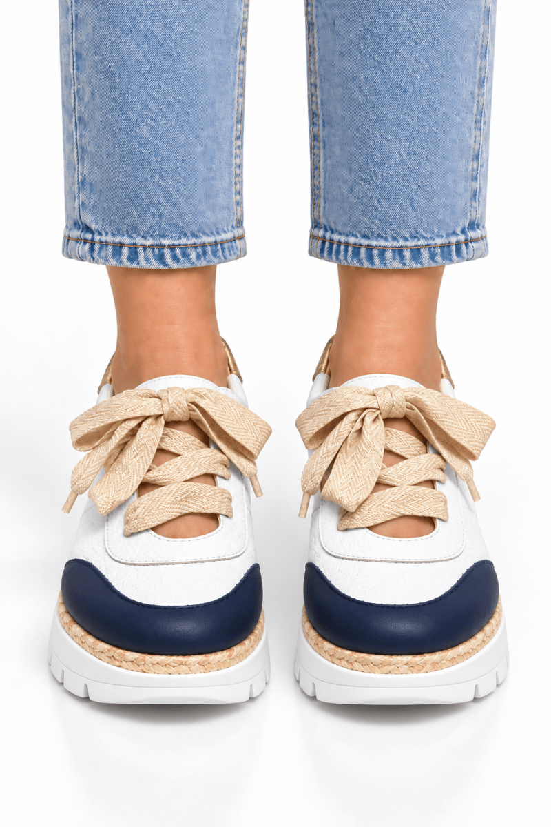ZAPATILLA JOSE SAENZ BELEN BLANCA YUTE AZUL5