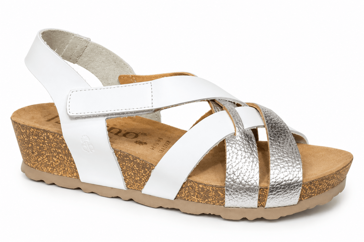 SANDALIA YOKONO MONACO BLANCO PLATA4