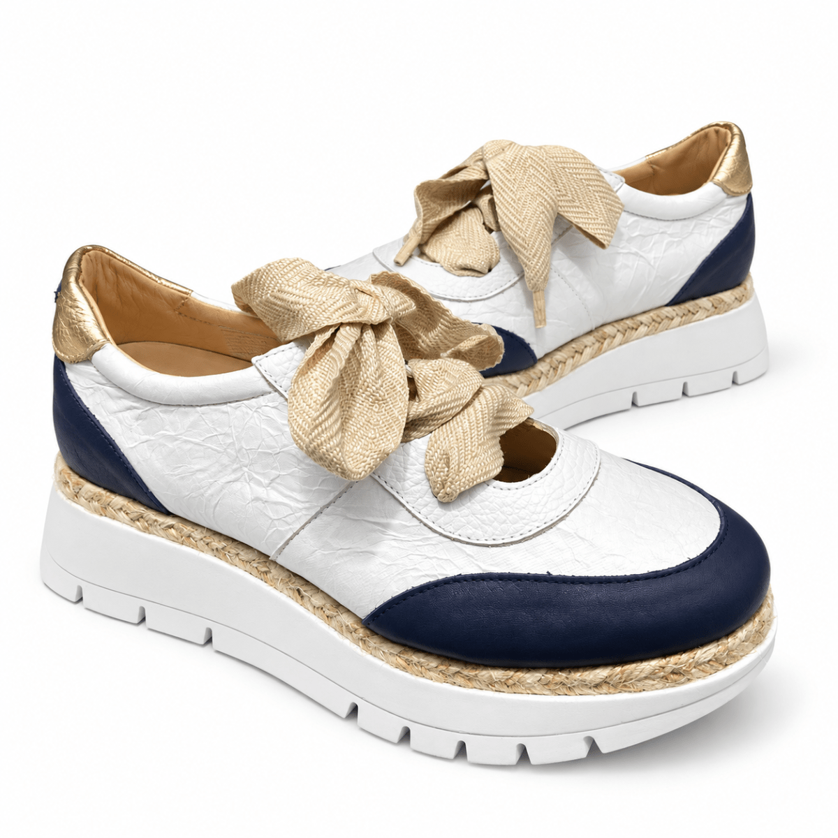 ZAPATILLA JOSE SAENZ BELEN BLANCA YUTE AZUL1