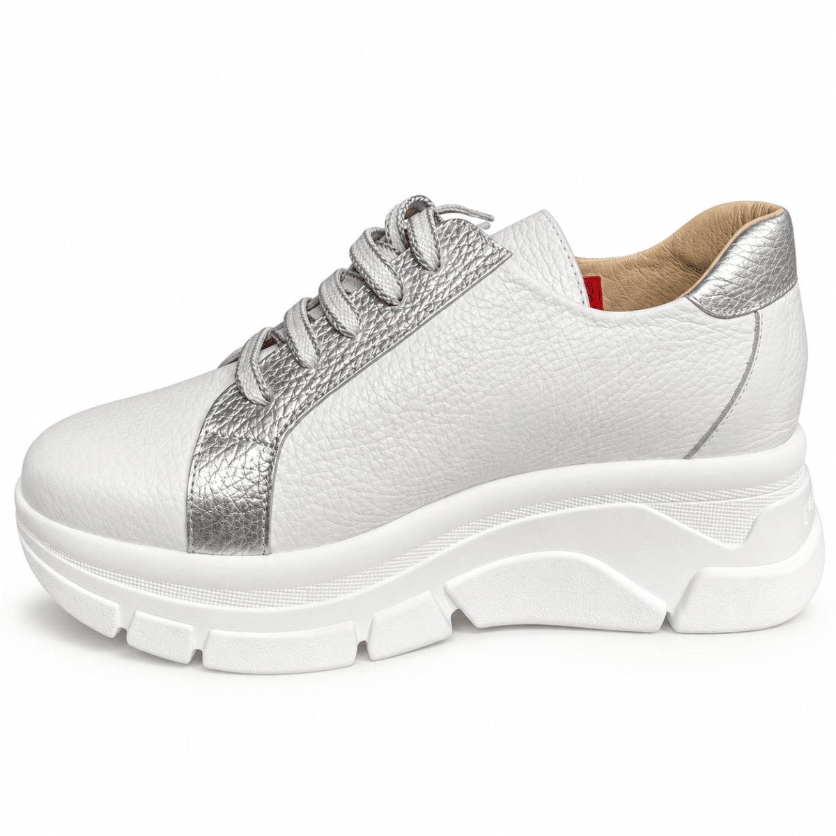 ZAPATILLA JOSE SAENZ CELIA BLANCA PLATA3