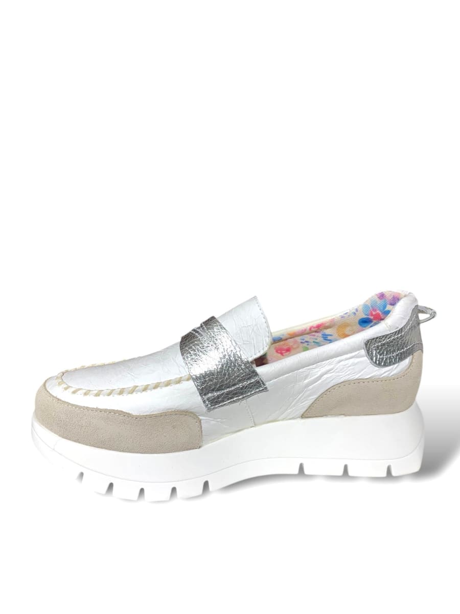 MOCASIN BELEN HIELO PLATA ANTE7
