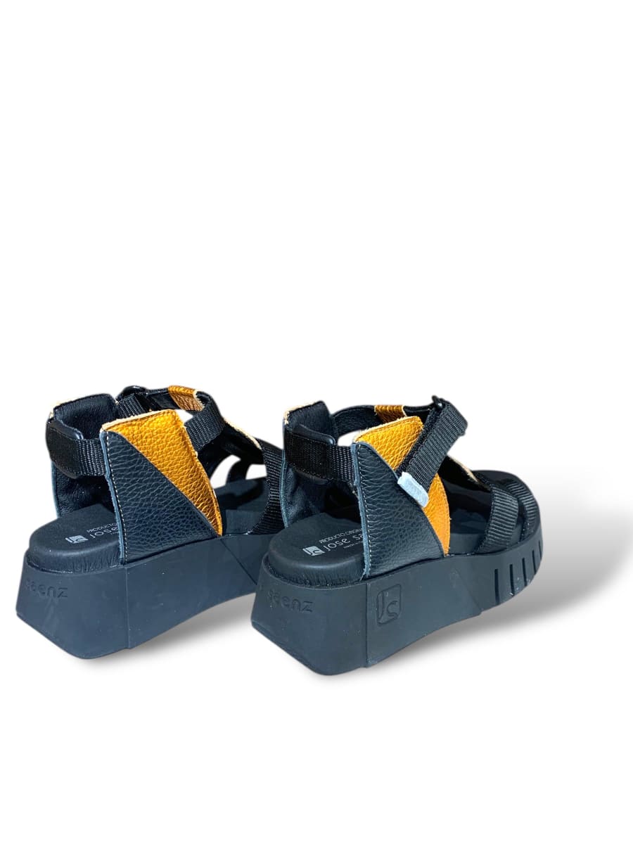 SANDALIA MANUELA NARANJA NEGRO2