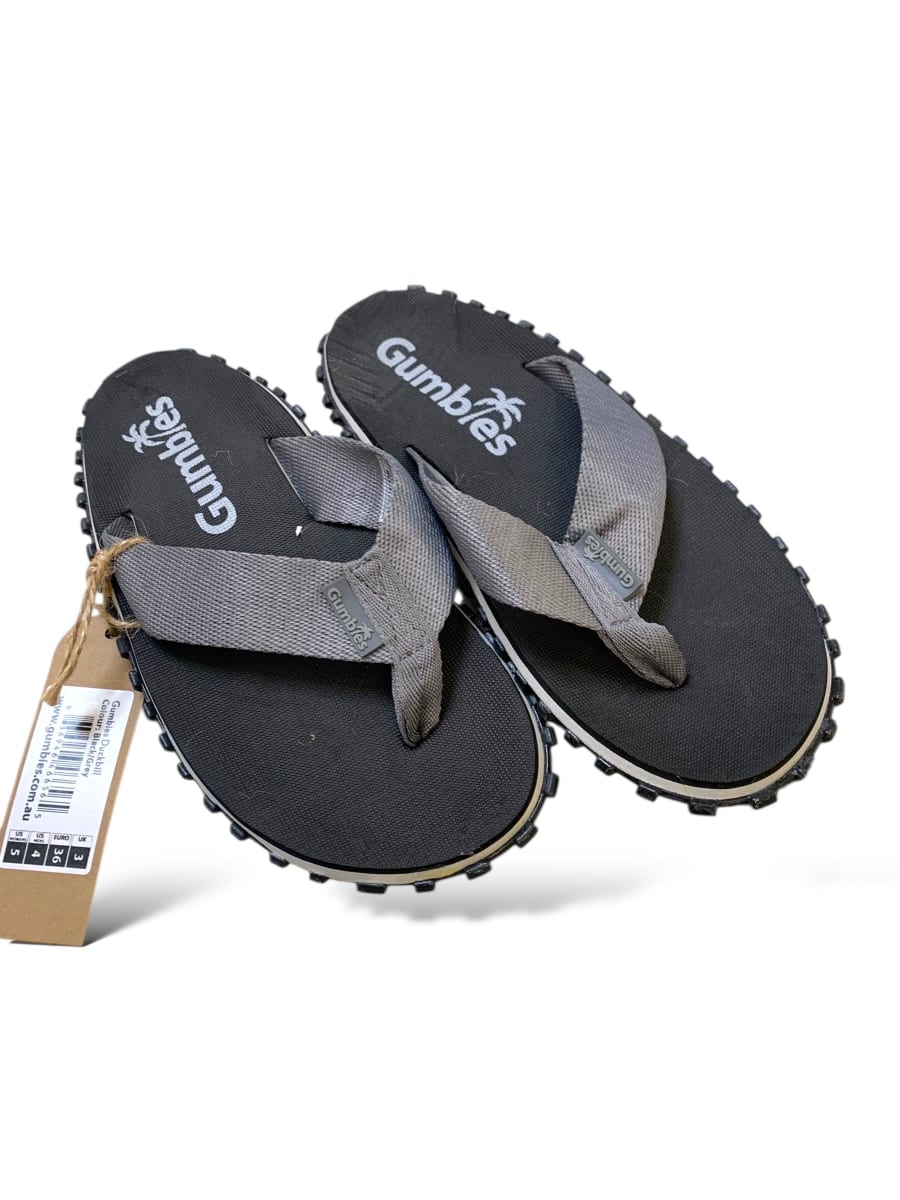 SANDALIA GUMBIES DUCKBILL BLACK GREY1