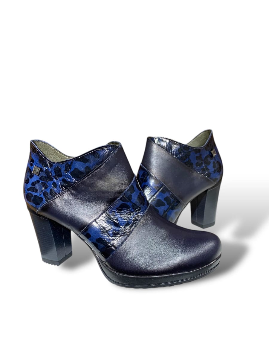 ZAPATO CLAUDIA NAVY KOPARDO NRO 393