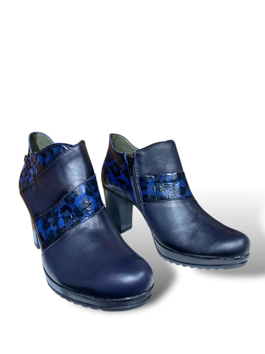ZAPATO CLAUDIA NAVY KOPARDO NRO 392