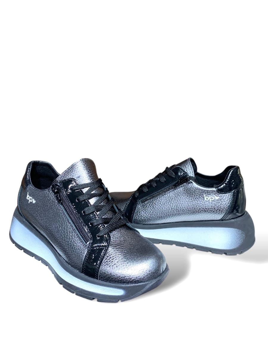 ZAPATO CRETA NAPA SHOCK METAL  ACERO4