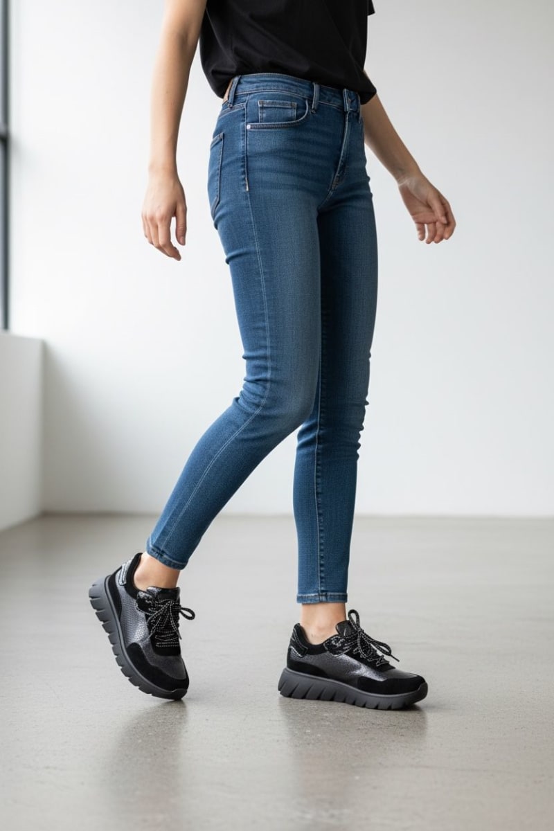 ZAPATO DEPORTIVO BRUNO PAOLI  PONFE SERRAJE NEGRO1