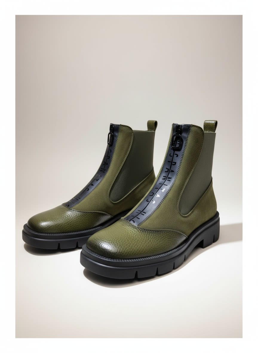 BOTIN NEPAL BOLERO ARMY VELOUR NRO 362